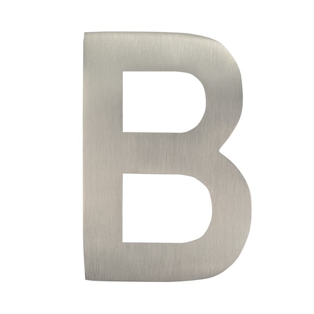 Brass 4 Inch Floating House Letter Satin Nickel B